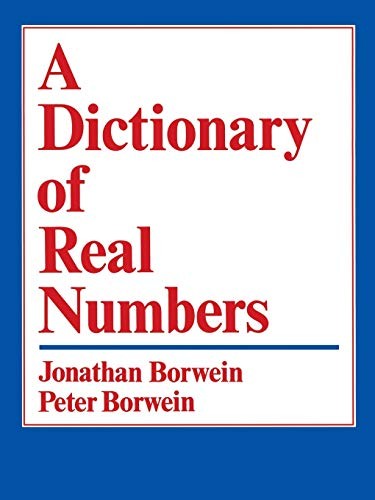 A Dictionary Of Real Numbers