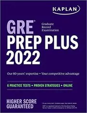 GRE Prep Plus 2022