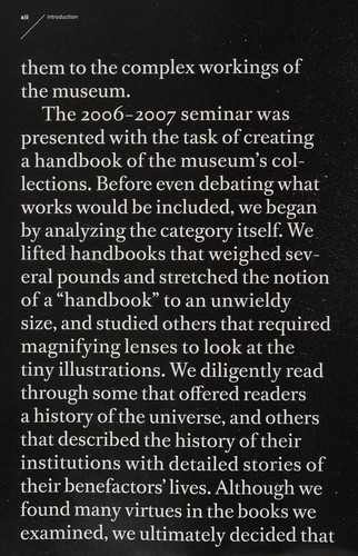 Harvard Art Museum Handbook