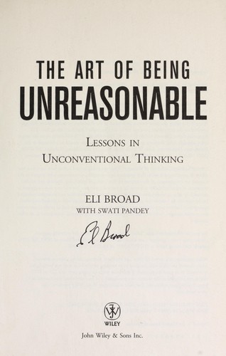 The Art of Being Unreasonable