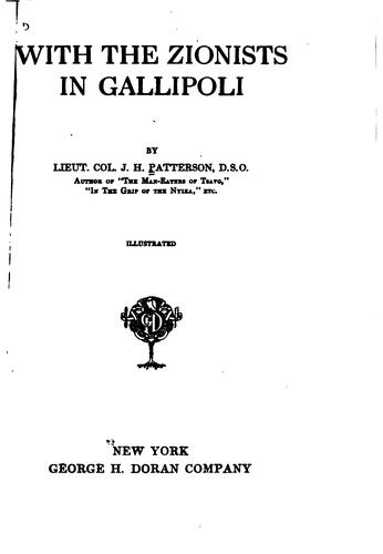 With the Zionists in Gallipoli